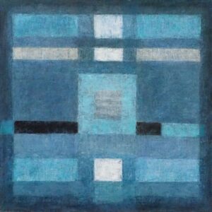 Roma Pilitsidis, Równoległe, 2018r, olej, płótno, 70 x 70cm,
