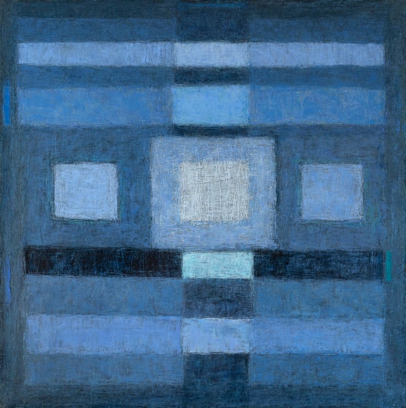 Równoległe II, olej, płótno, 70x70, 2018 - 2019