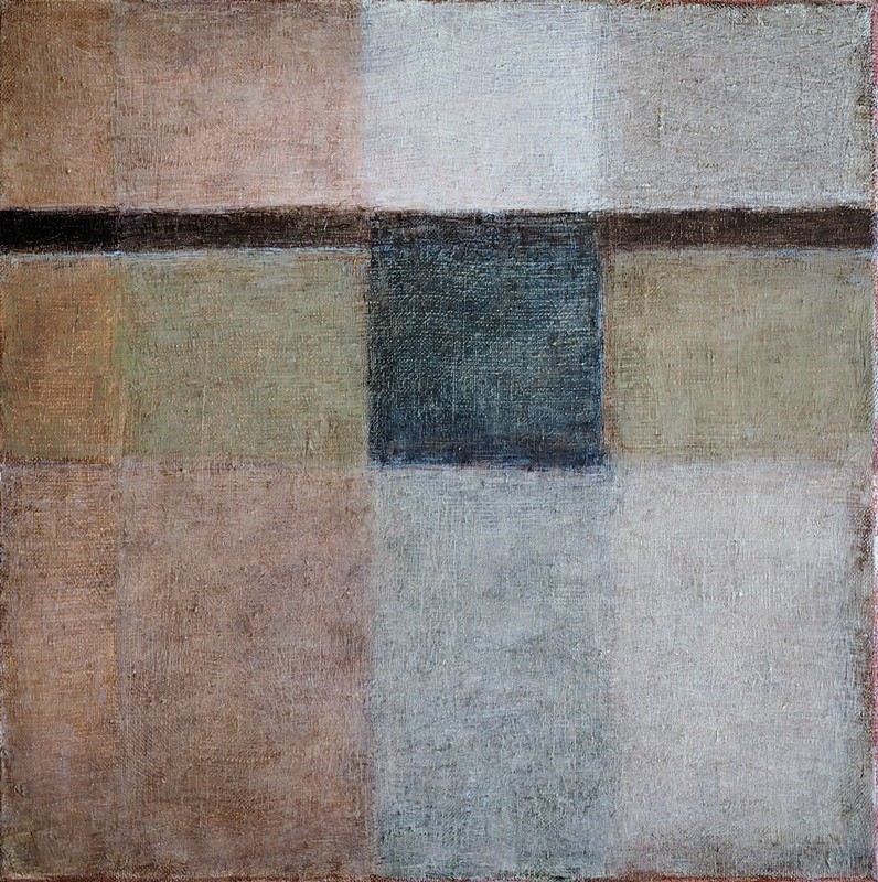 Przenikanie, cykl, olej na płótnie, 2017, 6 x 40 cm x 40 cm (5)