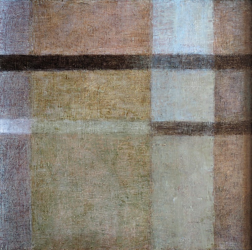 Przenikanie, cykl, olej na płótnie, 2017, 6 x 40 cm x 40 cm (6)