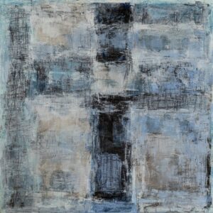 Granice Nadzieje Powroty I, olej, płótno, 40x40 cm, 2021