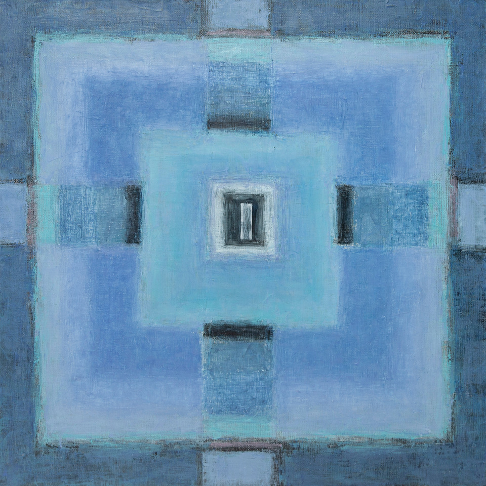 Pomosty, olej, płótno, 2023, 40x 40 cm