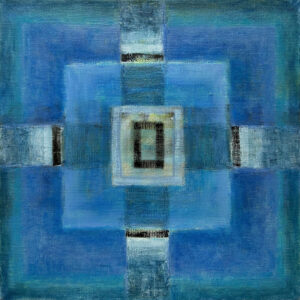 Roma Pilitsidis, Pomosty I, olej na płótnie, 2023,30x30cm